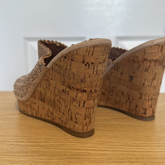 Athena Alexander open toe wedges. - Picture 2 of 4